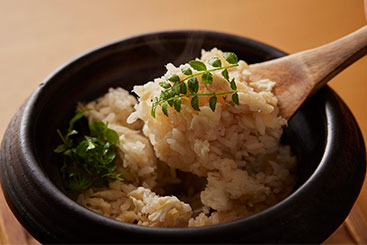 -お食事＜土鍋炊きご飯＞